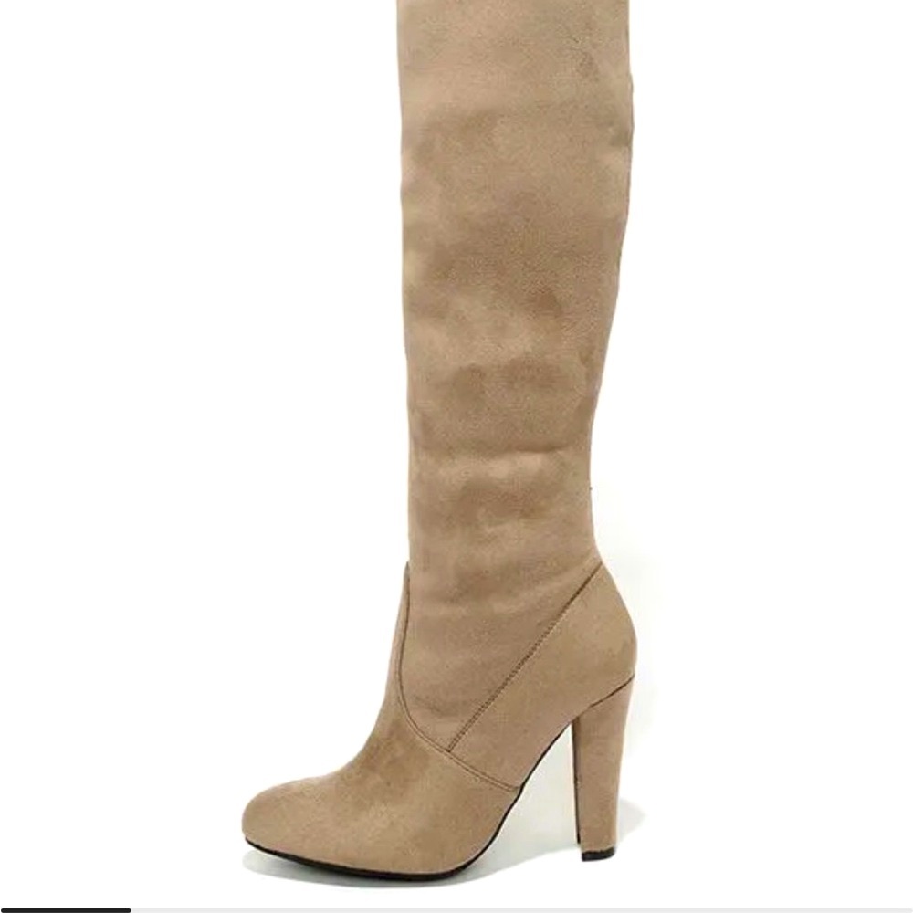 Steve Madden Gorgeous Taupe Over-the-Knee Boots